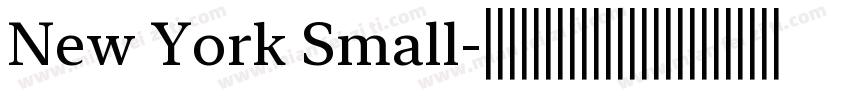 New York Small字体转换